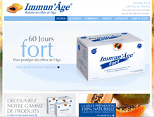 Tablet Screenshot of immunage.fr